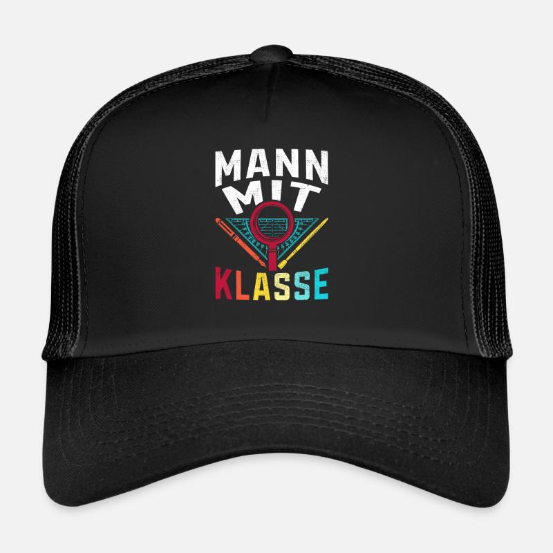 Mann mit Klasse Grundschule Lehrer Lehrkraft Trucker Cap