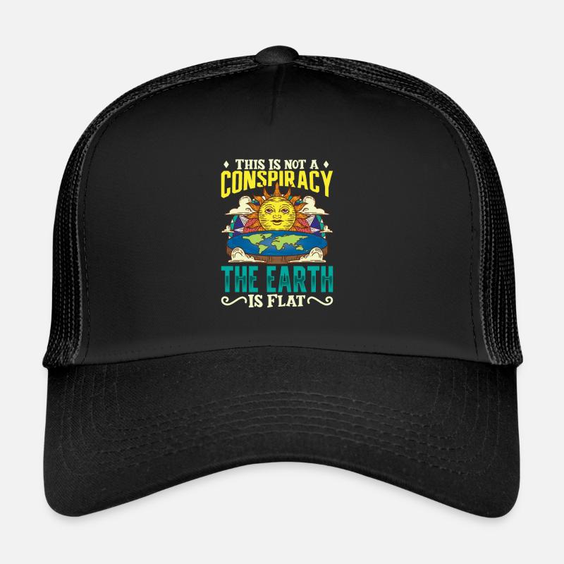 Flat Earth Theory Flat Earth Army Earth Trucker Cap