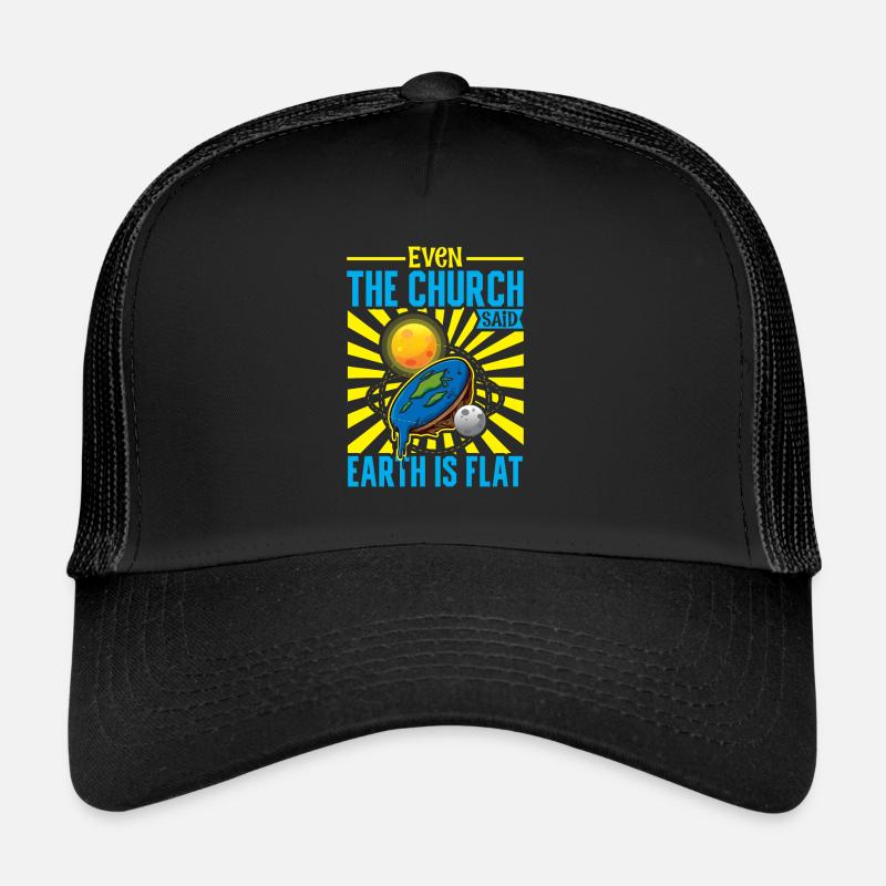 Flat Earth Theory Flat Earth Army Earth Trucker Cap