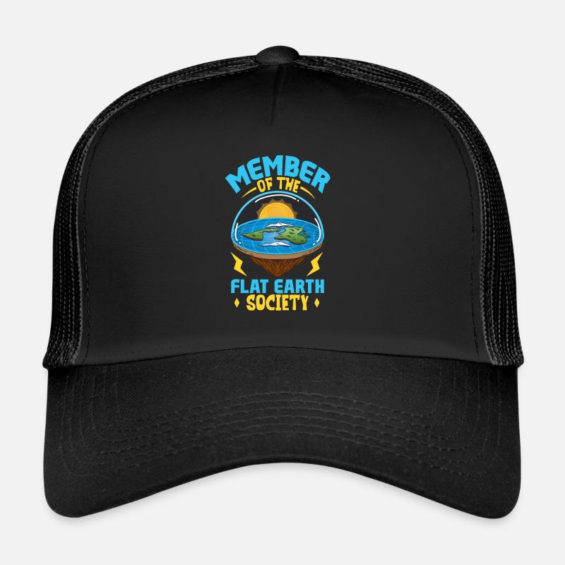 Flat Earth Theory Flat Earth Army Earth Trucker Cap