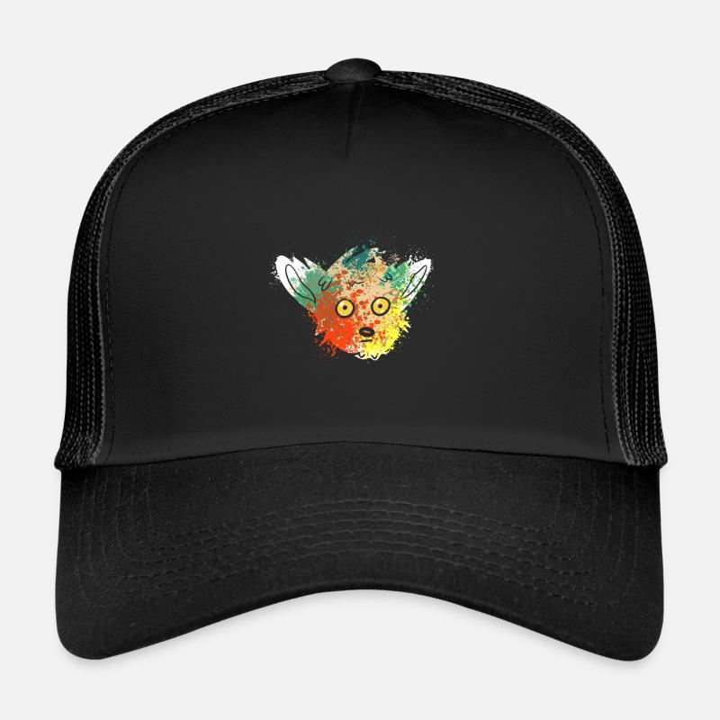 Splash Art Ringelschwanz Maki Madagaskar lemuren Trucker Cap