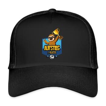 Aufstieg 1. Klasse Einschulung - Trucker Cap - Schwarz/Schwarz - Vorne