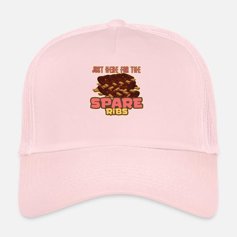 Bbq Spare Ribs Grill Raucher Fleisch Schweinerippe Trucker Cap