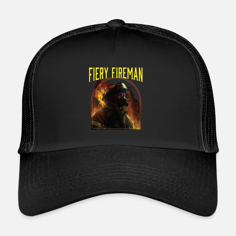 Pompier pompier Pompier Pompier Pompier Casquette trucker 
