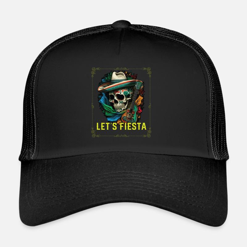 Let's Fiesta Cinco De Mayo Mexican Pride Mexico Trucker Cap