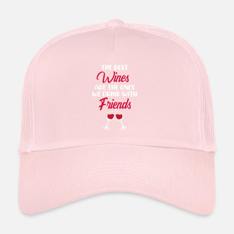 Wein Trinken Mit Freunden Trinken Trinker Sprüche Trucker Cap