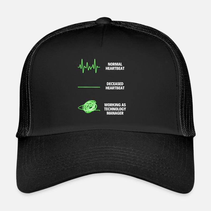 Funny Technology Manager Worker Technologist - Trucker Cap - black/black