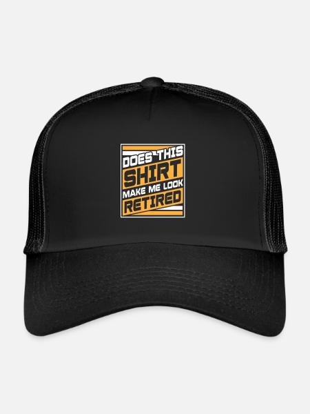 Make Me Look Retired 2023 Retirement Life Men - Trucker Cap - black/black - Front