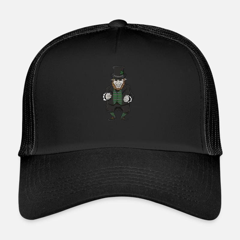 Gothic Leprechaun Pisces Leprechaun Leprechaun mem Trucker Cap