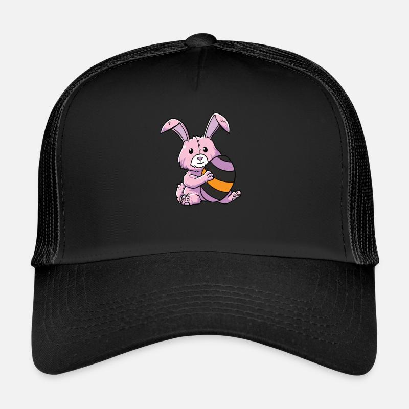 Gothic Rabbit Gothic Hase Gothic Ostern Emo Goth Trucker Cap