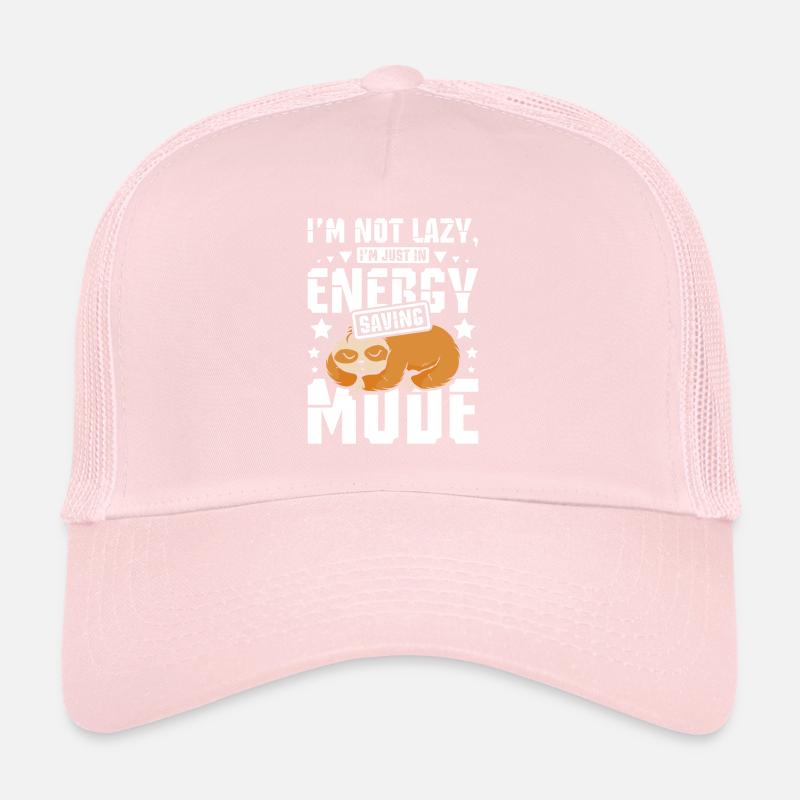 Power saving mode Sleeping Sloth Trucker Cap
