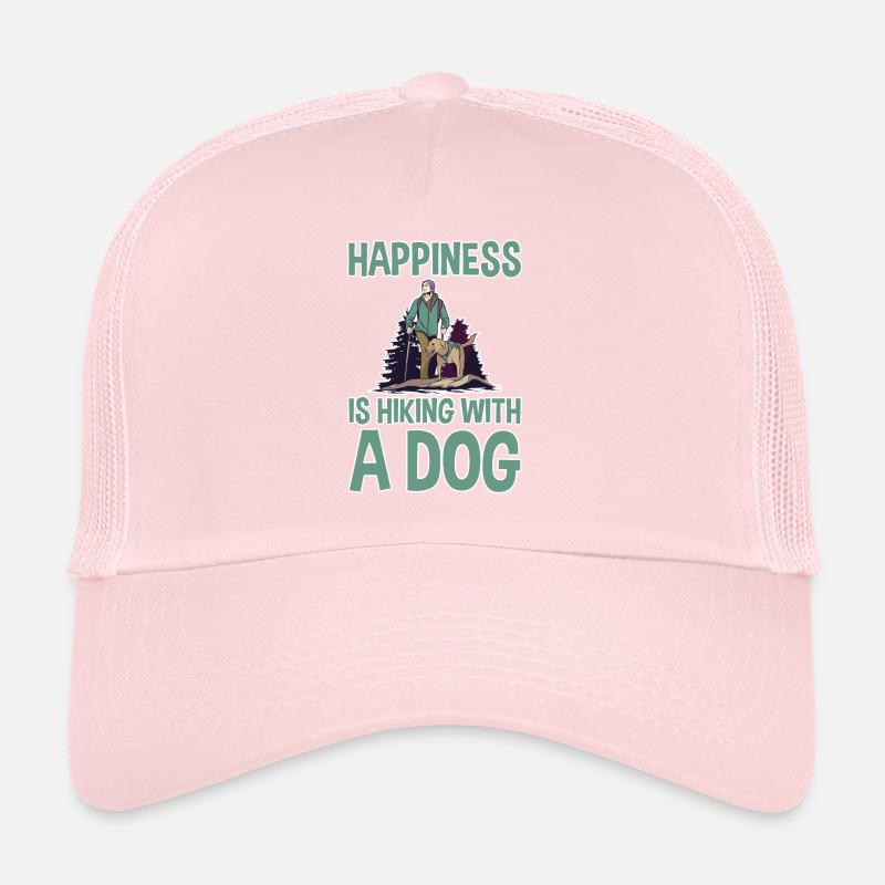 Le bonheur, c’est la randonnée avec un chien 2 Casquette trucker 