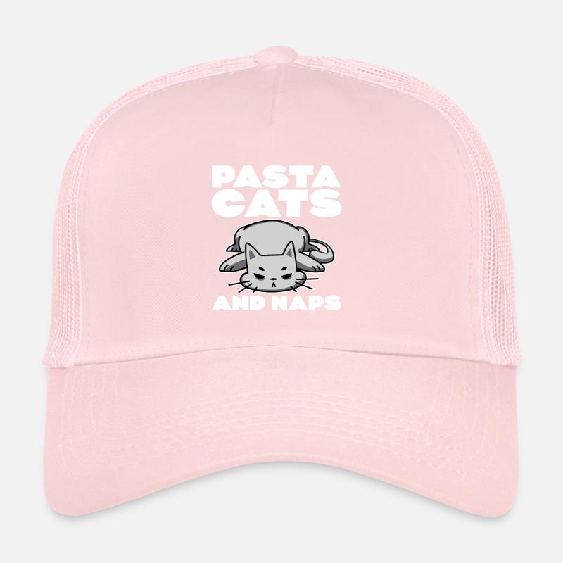 Pasta Cats And Naps 4 Trucker Cap