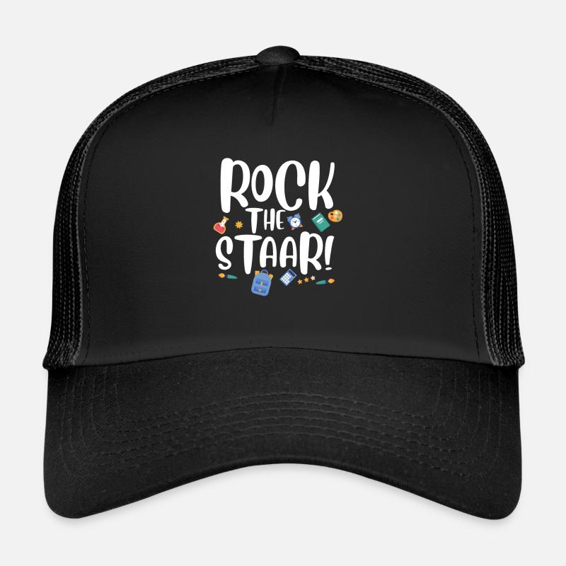 Rock the Staar Funny Testing Day Pun test Day Trucker Cap