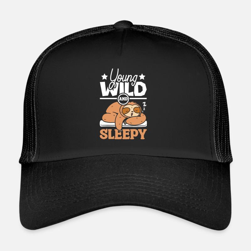 Young wild and sleepy sloth Trucker Cap