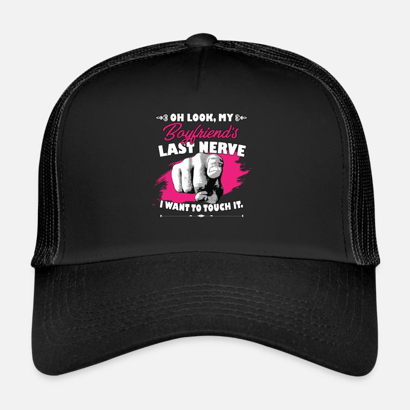 Regarde la dernière petite amie nerveuse de mon petit ami Casquette trucker 