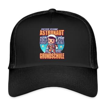Dieser Kleine Astronaut fliegt jetzt in die - Trucker Cap - Schwarz/Schwarz - Vorne