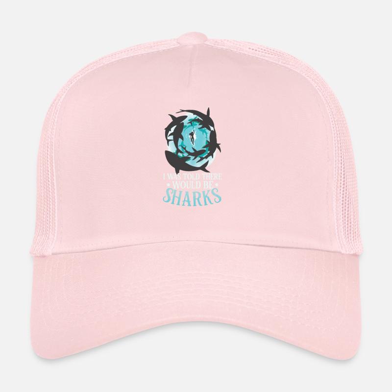 Shark Ocean Predator Scuba Diver Diving Trucker Cap