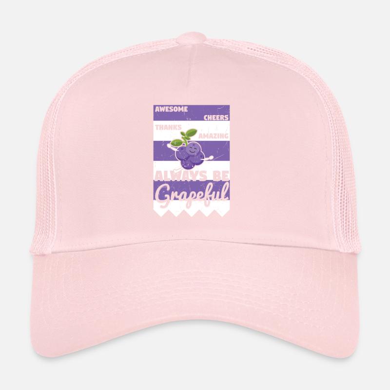 Awesome Cheers Always Be Grapeful Trucker Cap