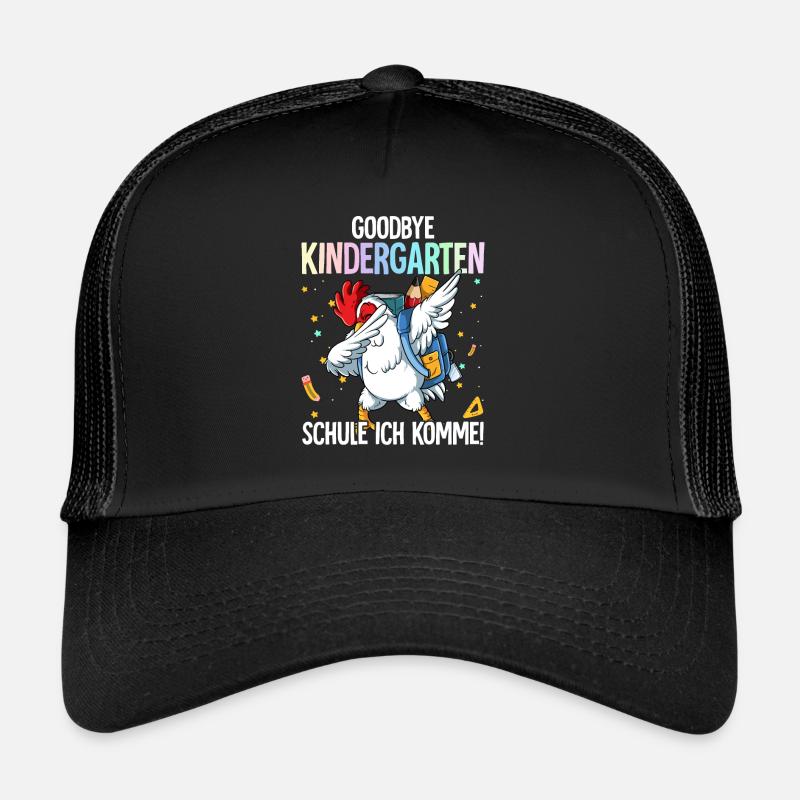 Goodbye Kindergarten Schule Ich Komme Einschulung Trucker Cap