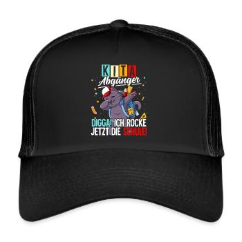 Kita Abgänger - Trucker Cap - Schwarz/Schwarz - Vorne