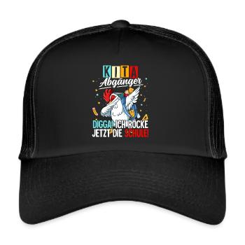Kita Abgänger - Trucker Cap - Schwarz/Schwarz - Vorne