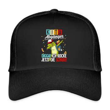 Kita Abgänger - Trucker Cap - Schwarz/Schwarz - Vorne