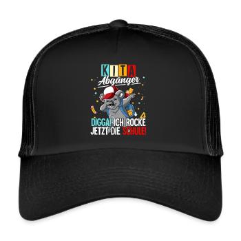 Kita Abgänger - Trucker Cap - Schwarz/Schwarz - Vorne