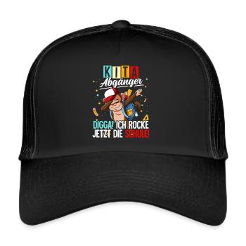 Kita Abgänger - Trucker Cap - Schwarz/Schwarz - Vorne