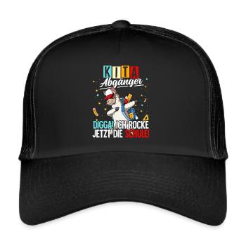 Kita Abgänger - Trucker Cap - Schwarz/Schwarz - Vorne