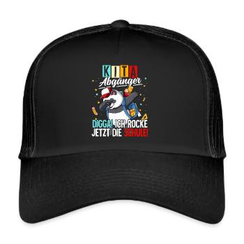 Kita Abgänger - Trucker Cap - Schwarz/Schwarz - Vorne
