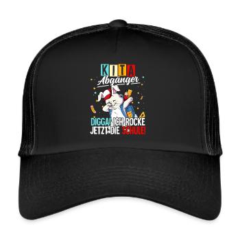 Kita Abgänger - Trucker Cap - Schwarz/Schwarz - Vorne