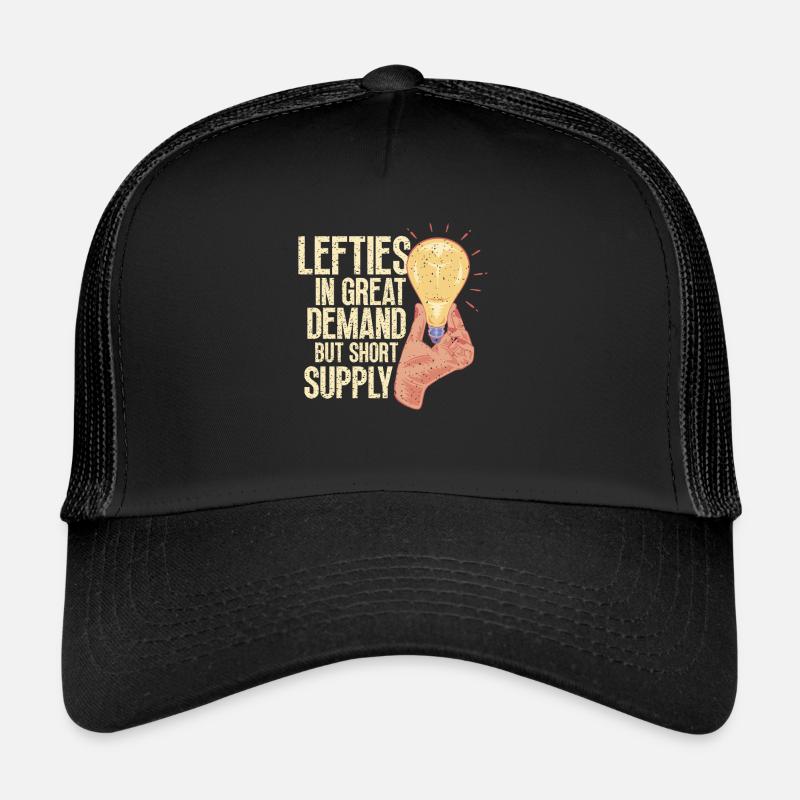 Left Handed Lefty Left-Hander Leftie Buddy Trucker Cap