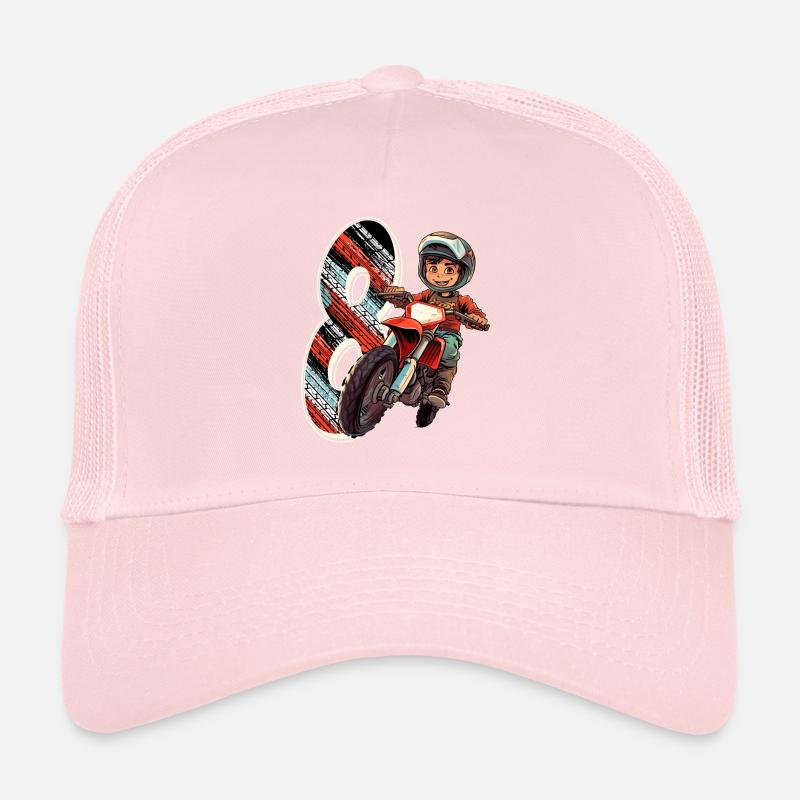Ich Bin 8 Motocross Kid - Motocross Trucker Cap