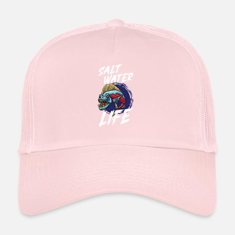 Pêche en eau salée Pêcheur Perche Canne à pêche Bobbe Casquette trucker 