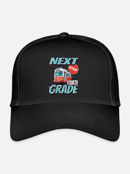 Nearest stop: First Class - Kids - Trucker Cap - black/black - Front