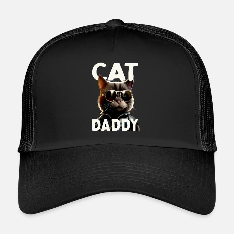 Cat Daddy Cats Father Cat Dad Dad Father's Day Cat Trucker Cap