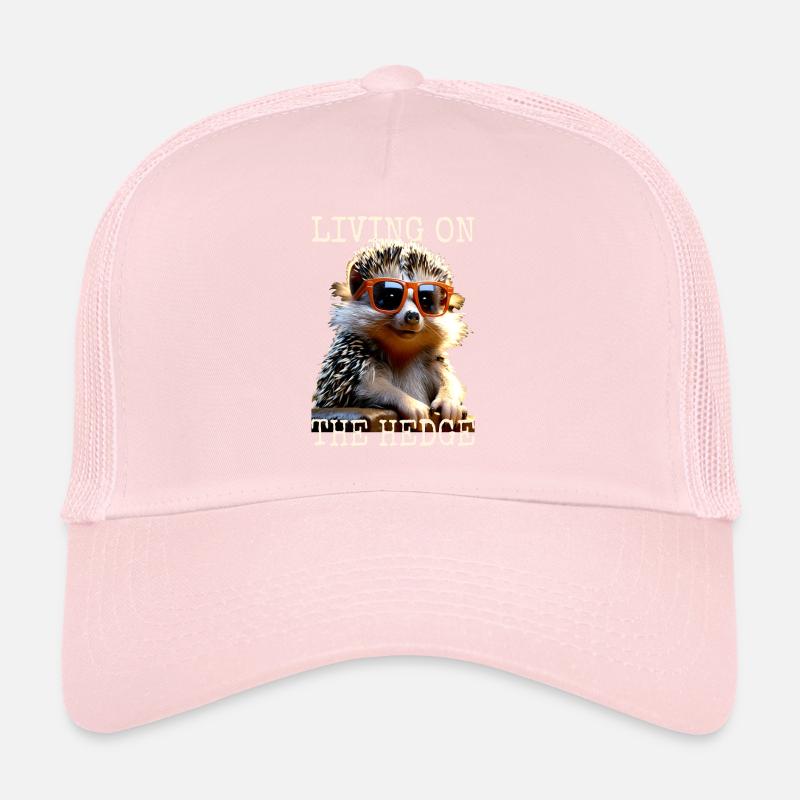 Hérisson vivant sur la haie Echinoïde Amour hérisson Casquette trucker 
