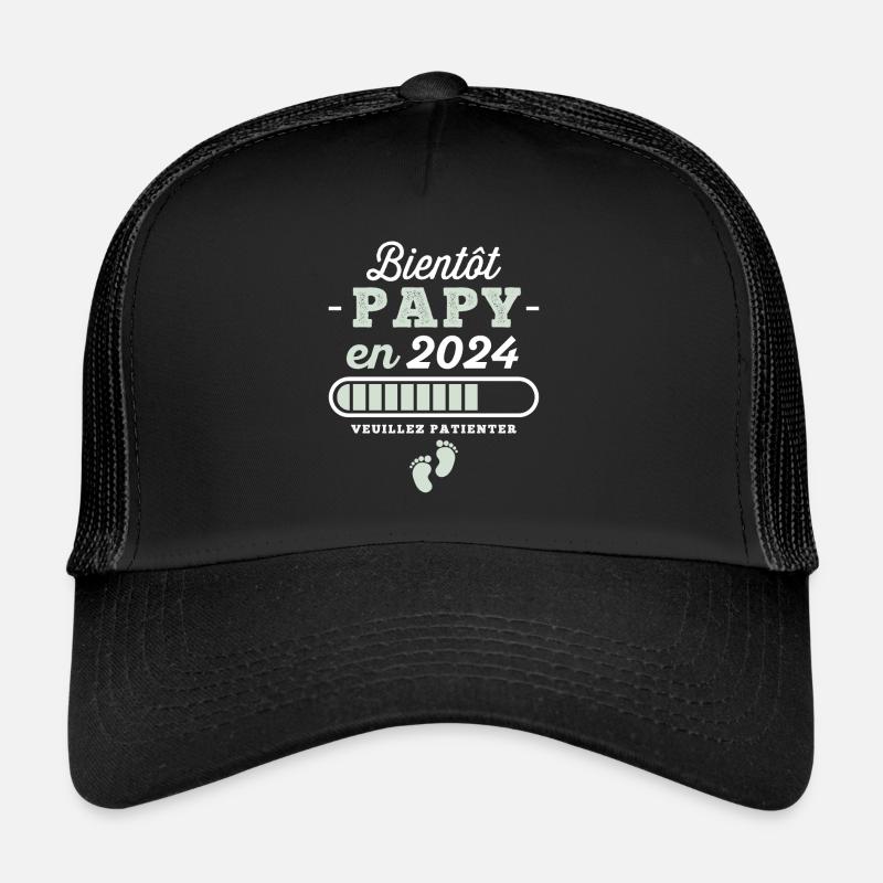 Bientôt Papy 2024 Cadeau Nouvelle Naissance Papy Casquette trucker 