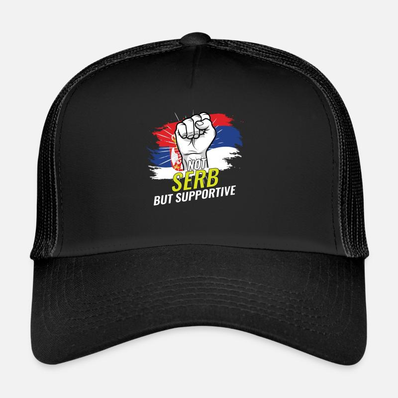 Pas serbe mais favorable à la Serbie Casquette trucker 