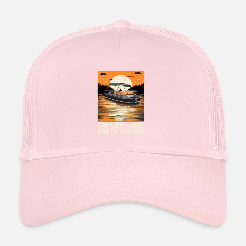 Captain Chief Party Officer Pontoon Captain Trucker Cap