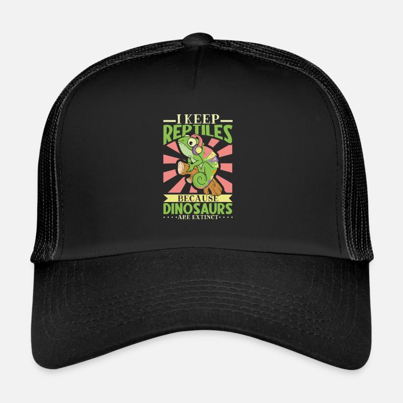 Chameleon Reptile Propriétaire Lizard Reptile Pet Casquette trucker 