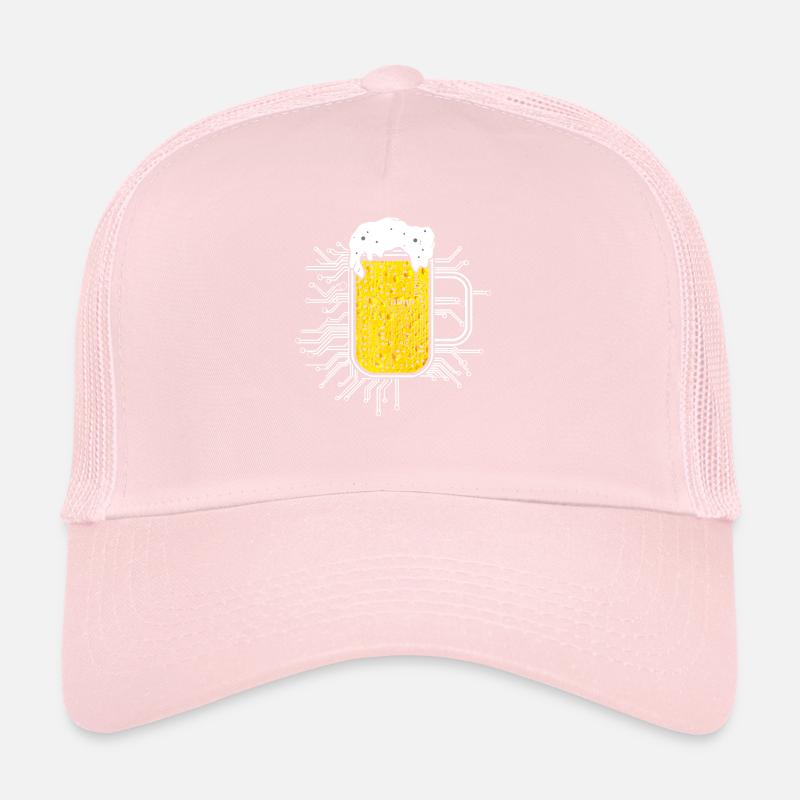 Computer Chip Beer Nerd CPU Computer Scientist Funny Casquette trucker 