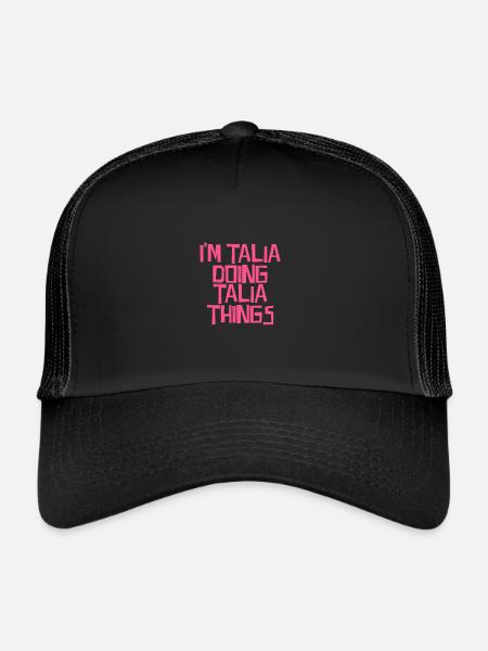 I'm Talia doing Talia things - Trucker Cap - Schwarz/Schwarz