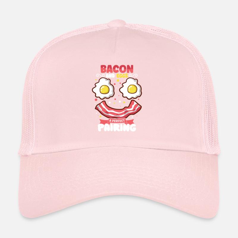 Drôle de poitrine rapide menu bacon commencer la matinée Casquette trucker 