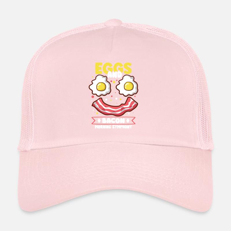 Drôle de poitrine rapide menu bacon commencer la matinée Casquette trucker 