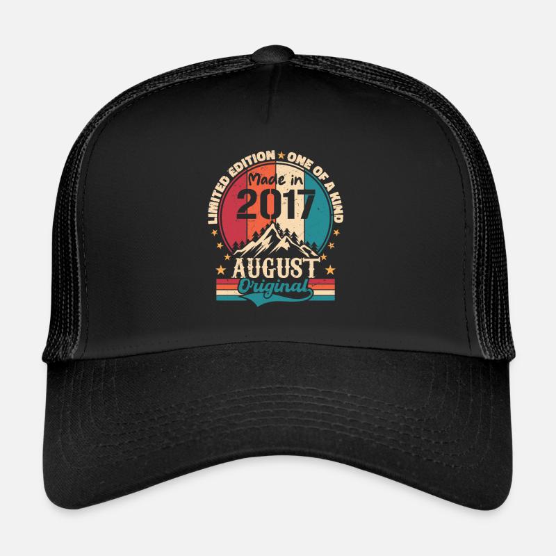 2017 August | August 2017 Geburtstag Perfekt gealtert Trucker Cap