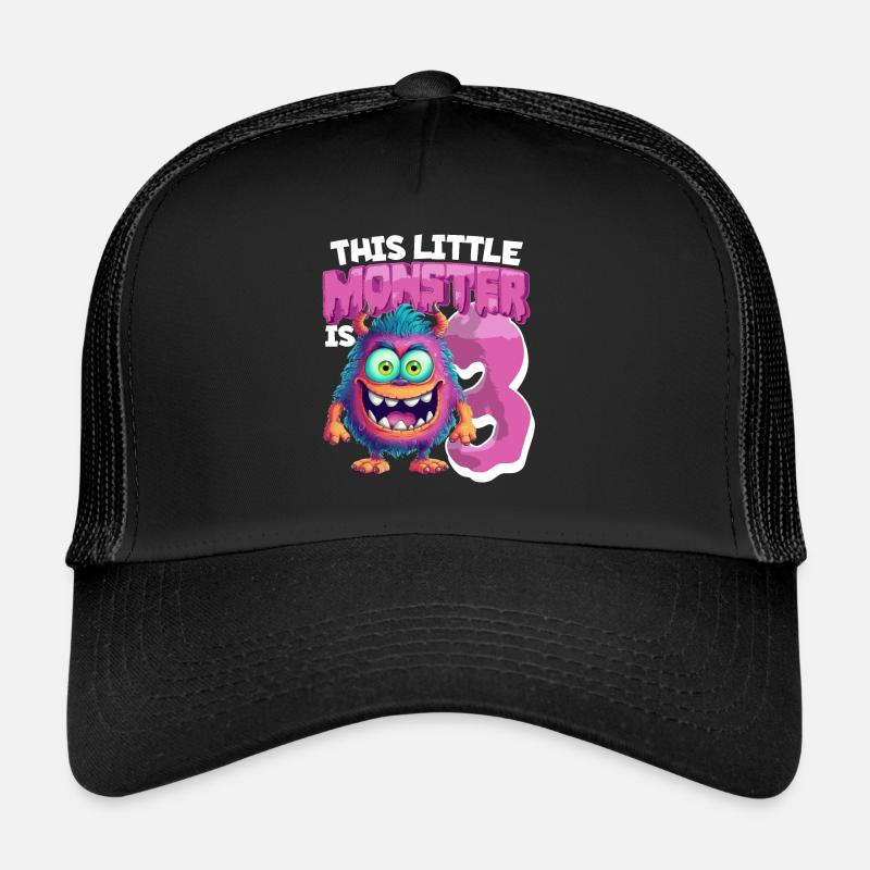 Ce petit monstre a 3 - trois ans - 3. Casquette trucker 