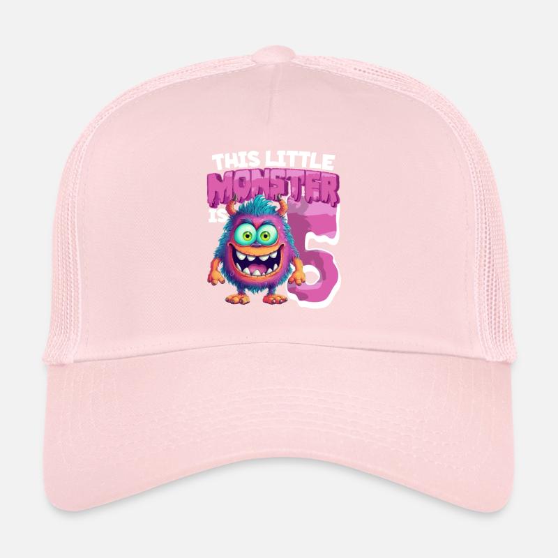 This little monster is 5 - five years old - 5. Trucker Cap
