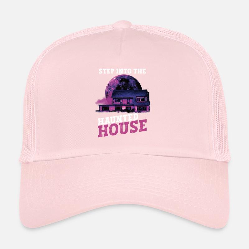 Horreur Paranormal Maison hantée effrayant Halloween Casquette trucker 